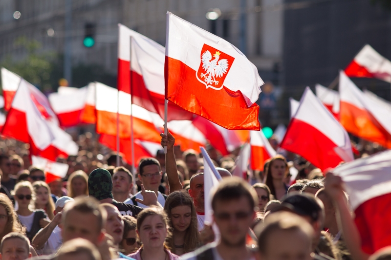 Galeria: Godzina W na Rondzie Dmowskiego oraz marsz